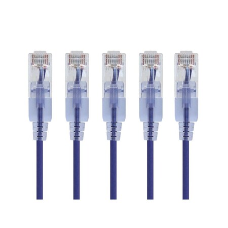 Monoprice SlimRun Cat6A Ethernet Patch Cable - Snagless RJ45_ UTP_ Pure Bare Cop 29453